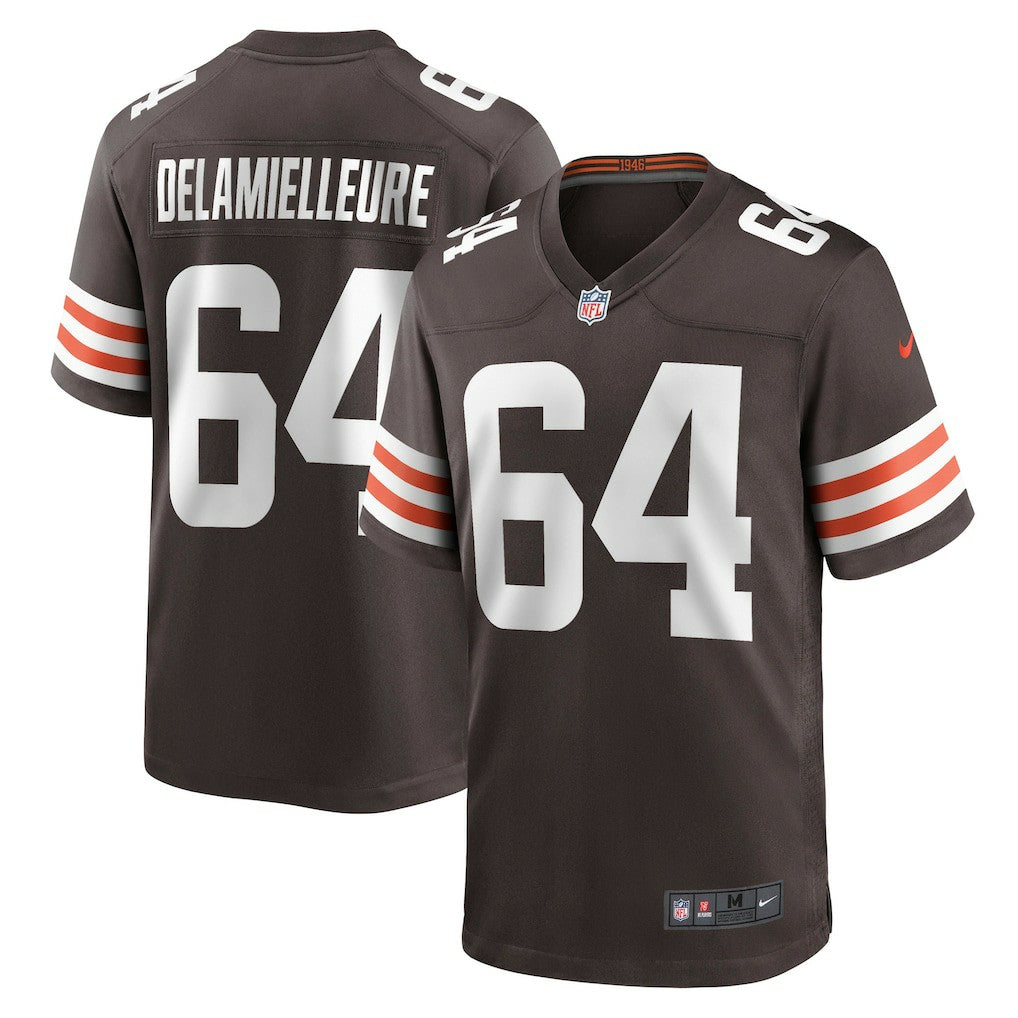 Nike Joe DeLamielleure Cleveland Browns Game Retired Player Jersey Brown