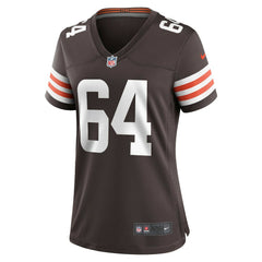 Nike Joe DeLamielleure Cleveland Browns Women's Game Retired Player Jersey Brown