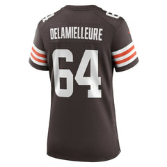 Nike Joe DeLamielleure Cleveland Browns Women's Game Retired Player Jersey Brown