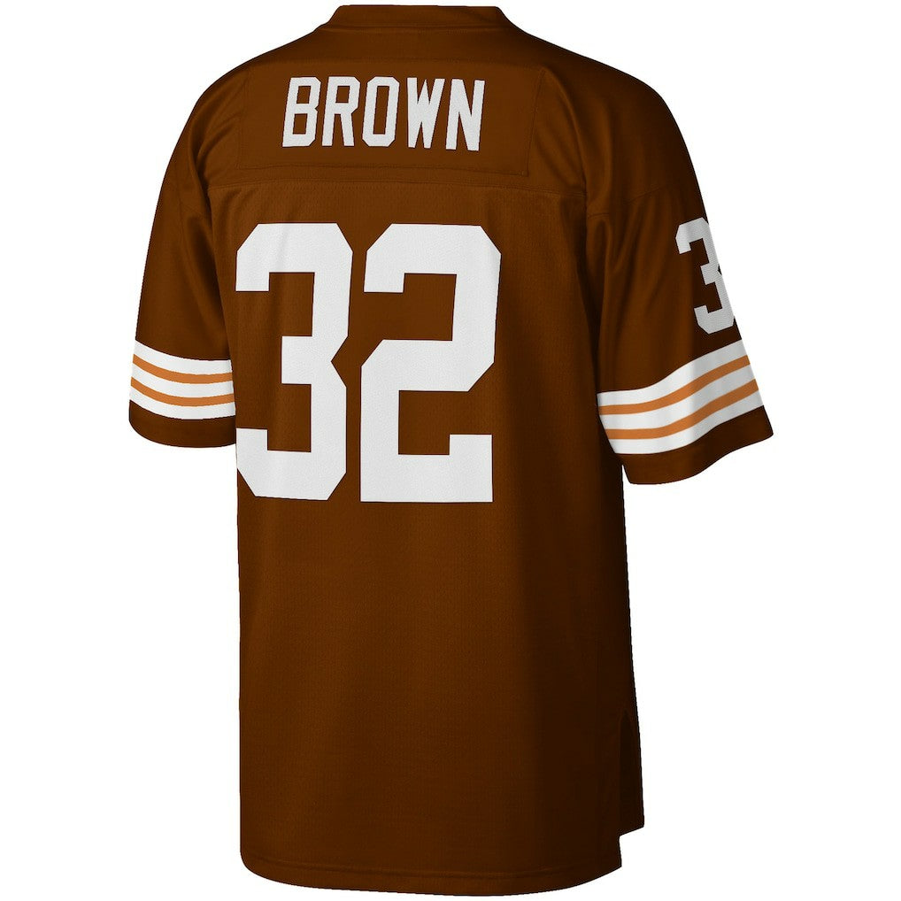 Mitchell & Ness Jim Brown Cleveland Browns Big & Tall 1963 Retired Player Replica Jersey Brown