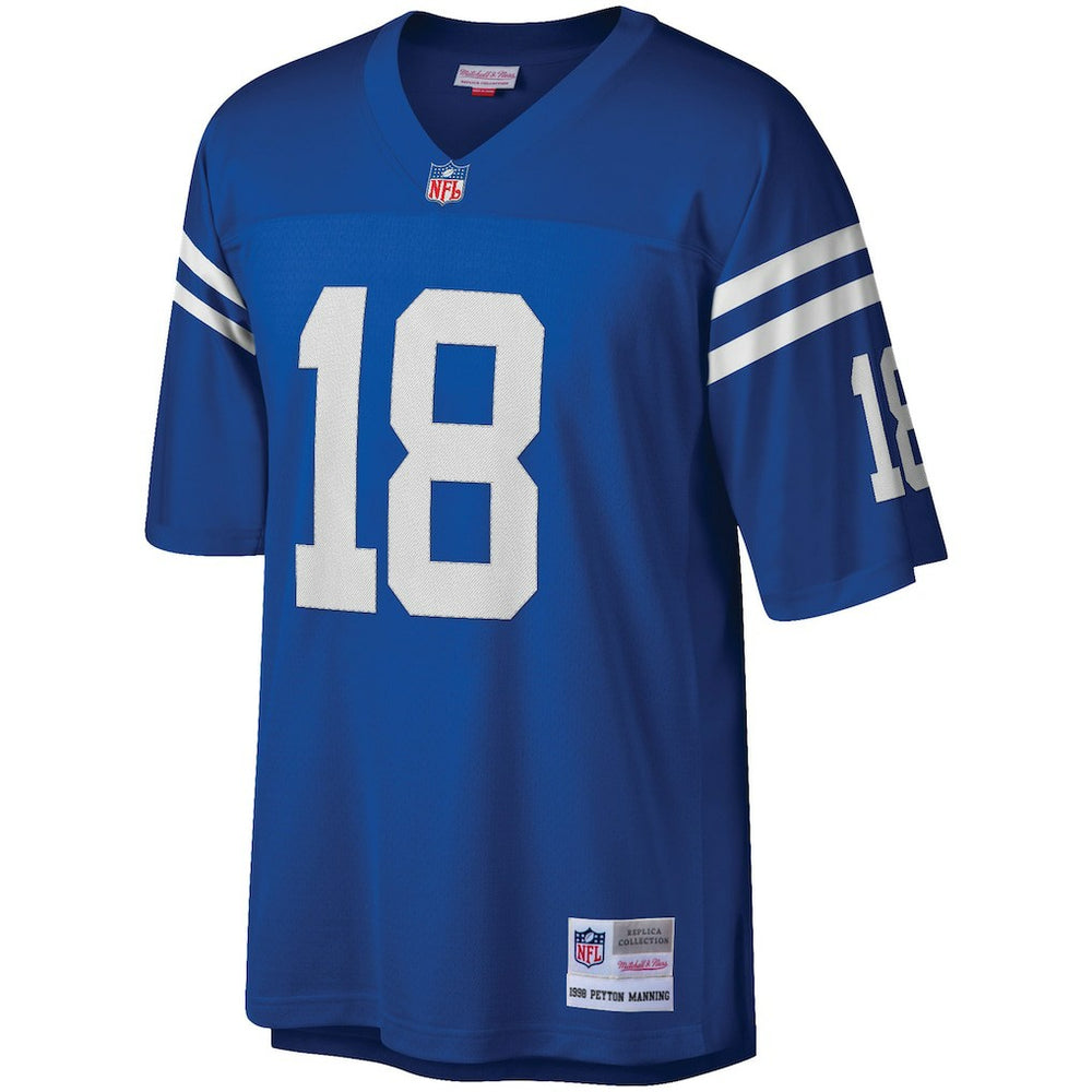Mitchell & Ness Peyton Manning Indianapolis Colts Big & Tall 1998 Retired Player Replica Jersey Royal