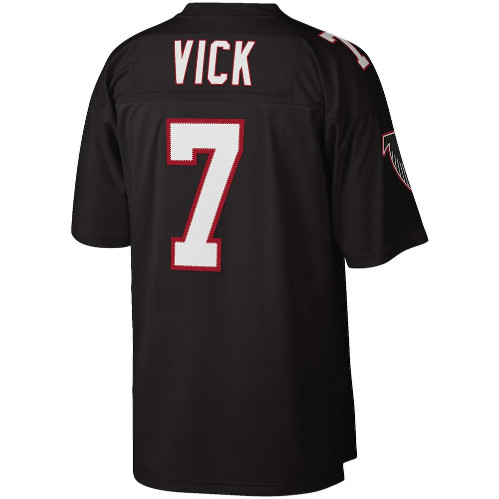 Mitchell & Ness Michael Vick Atlanta Falcons Big & Tall 2002 Retired Player Replica Jersey Black