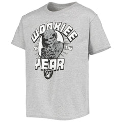 Las Vegas Raiders Junk Food Youth Star Wars Wookie Of The Year T-Shirt Heathered Gray