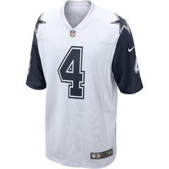 Nike Dak Prescott Dallas Cowboys Alternate Game Team Jersey White
