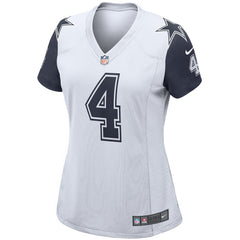 Nike Dak Prescott Dallas Cowboys Women's Alternate Game Jersey White