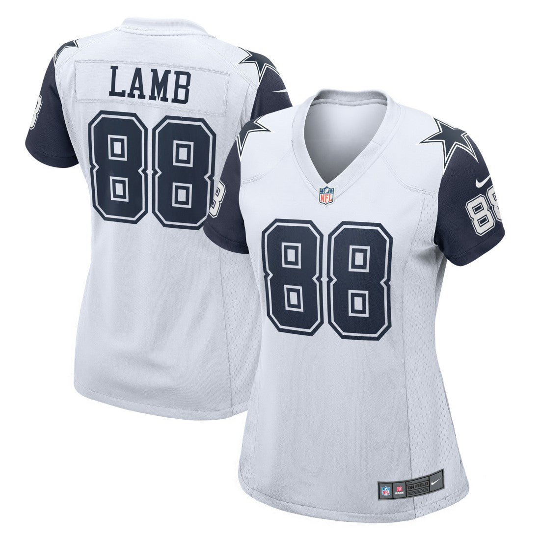 Nike CeeDee Lamb Dallas Cowboys Women's 2nd Alternate Game Jersey White