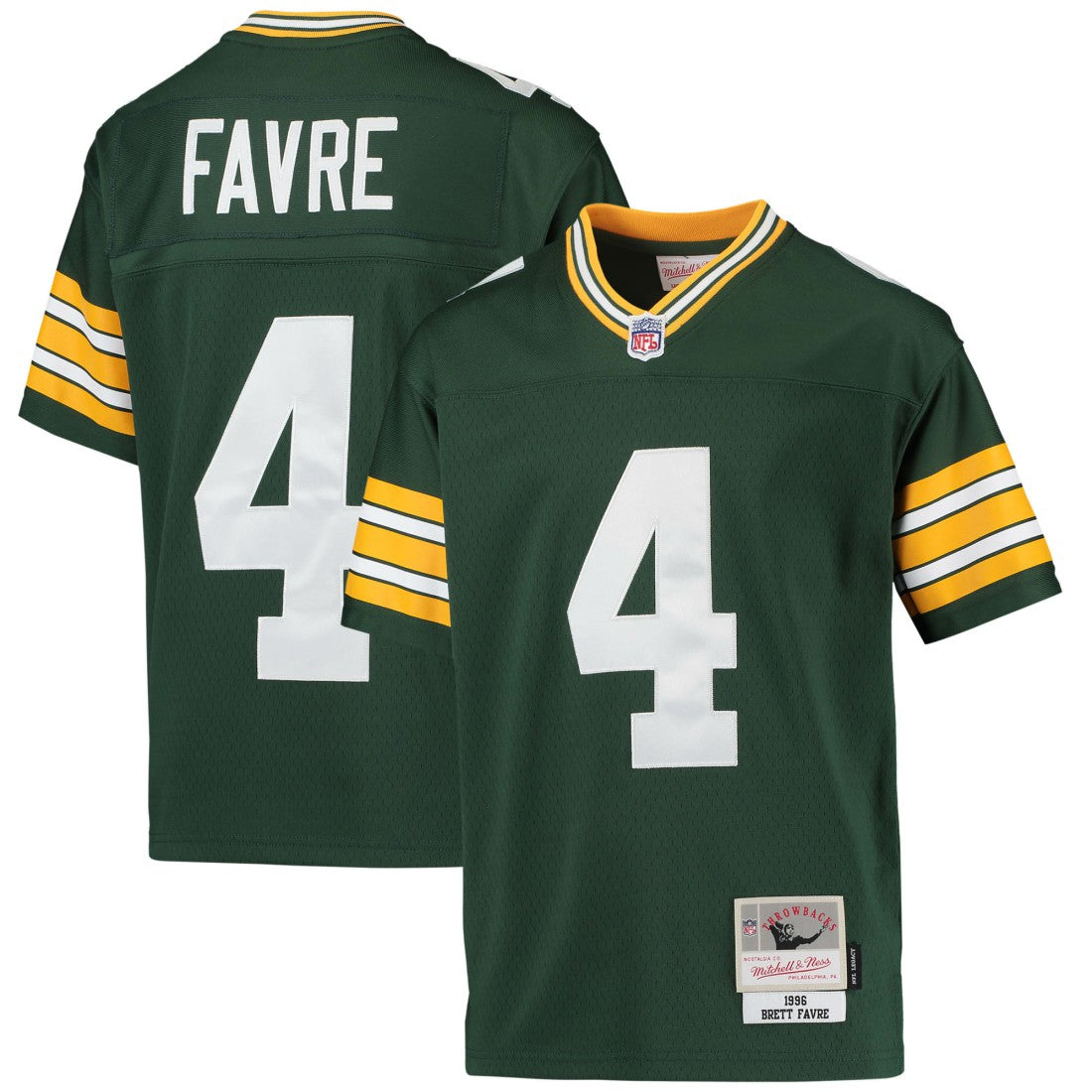 Mitchell & Ness Brett Favre Green Bay Packers Youth 1996 Retired Player Legacy Jersey Green