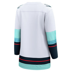 Seattle Kraken Fanatics Women's Away Breakaway Jersey - White - NHL 4429842