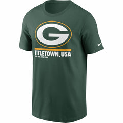 Nike Green Bay Packers Hometown Collection Title Town T-Shirt Green