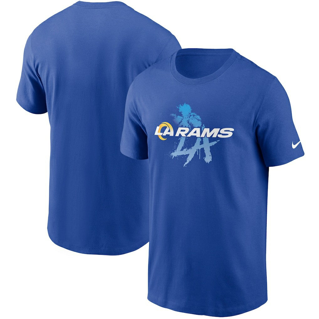 Nike Los Angeles Rams Hometown Collection Just Play T-Shirt Royal