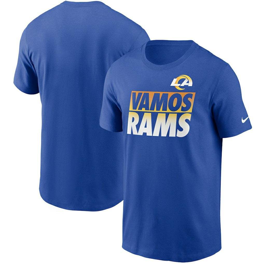 Nike Los Angeles Rams Hometown Collection Vamos T-Shirt Royal