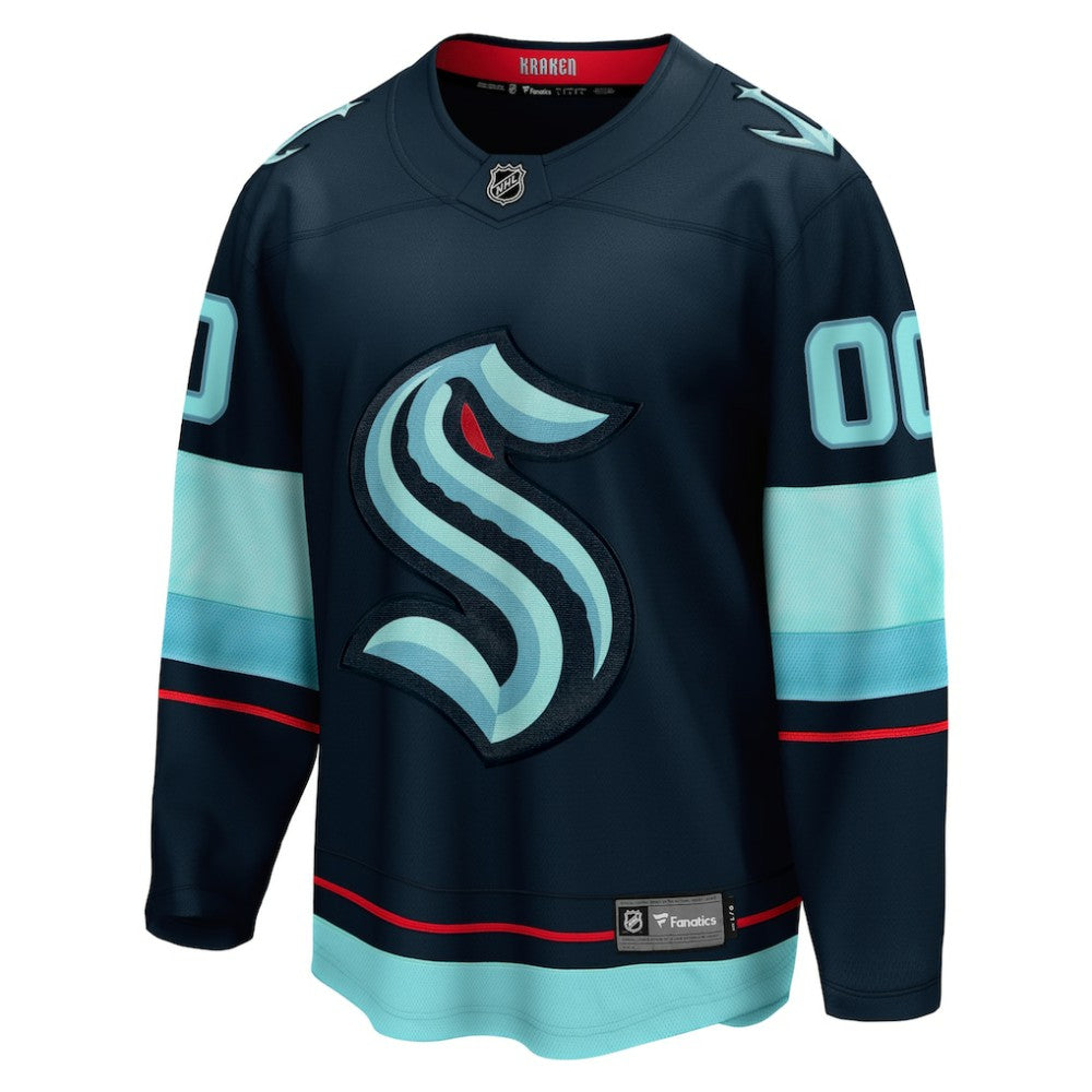 Seattle Kraken Fanatics Home Breakaway Custom Jersey - Deep Sea Blue - NHL 4430642