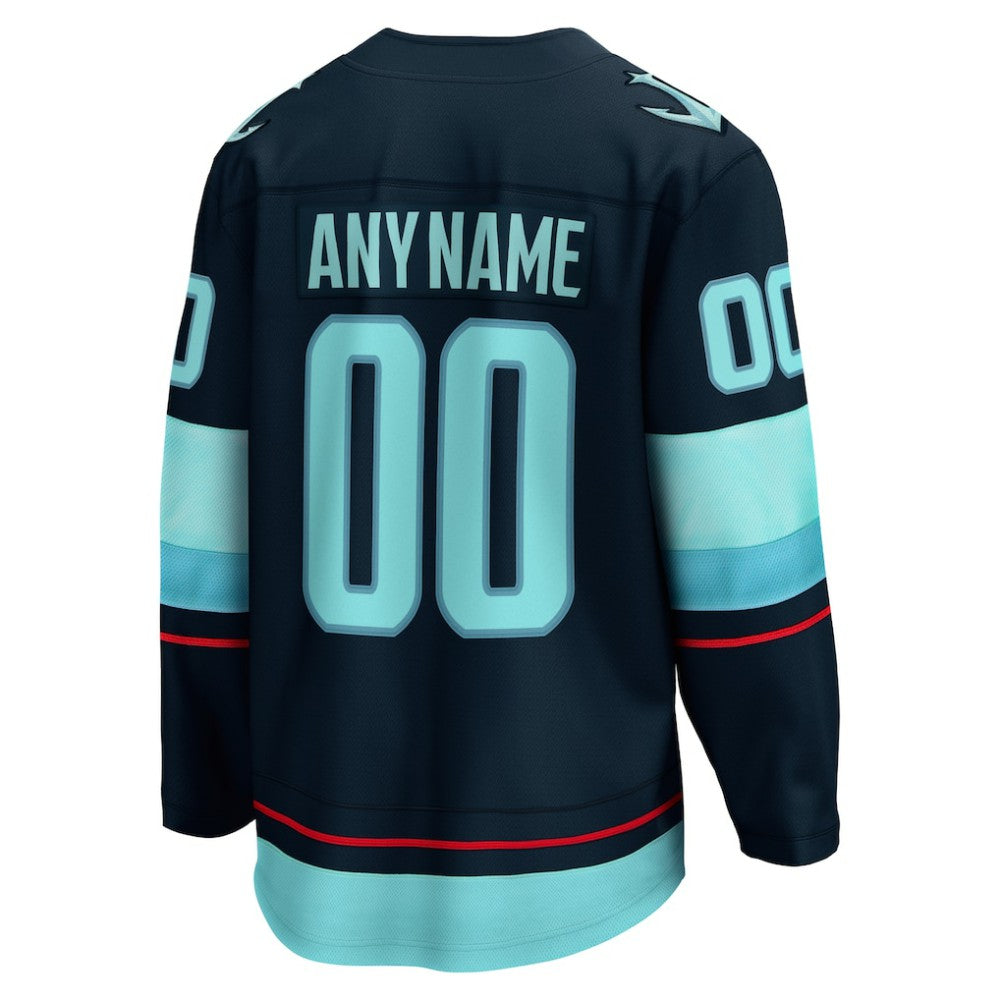 Seattle Kraken Fanatics Home Breakaway Custom Jersey - Deep Sea Blue - NHL 4430642