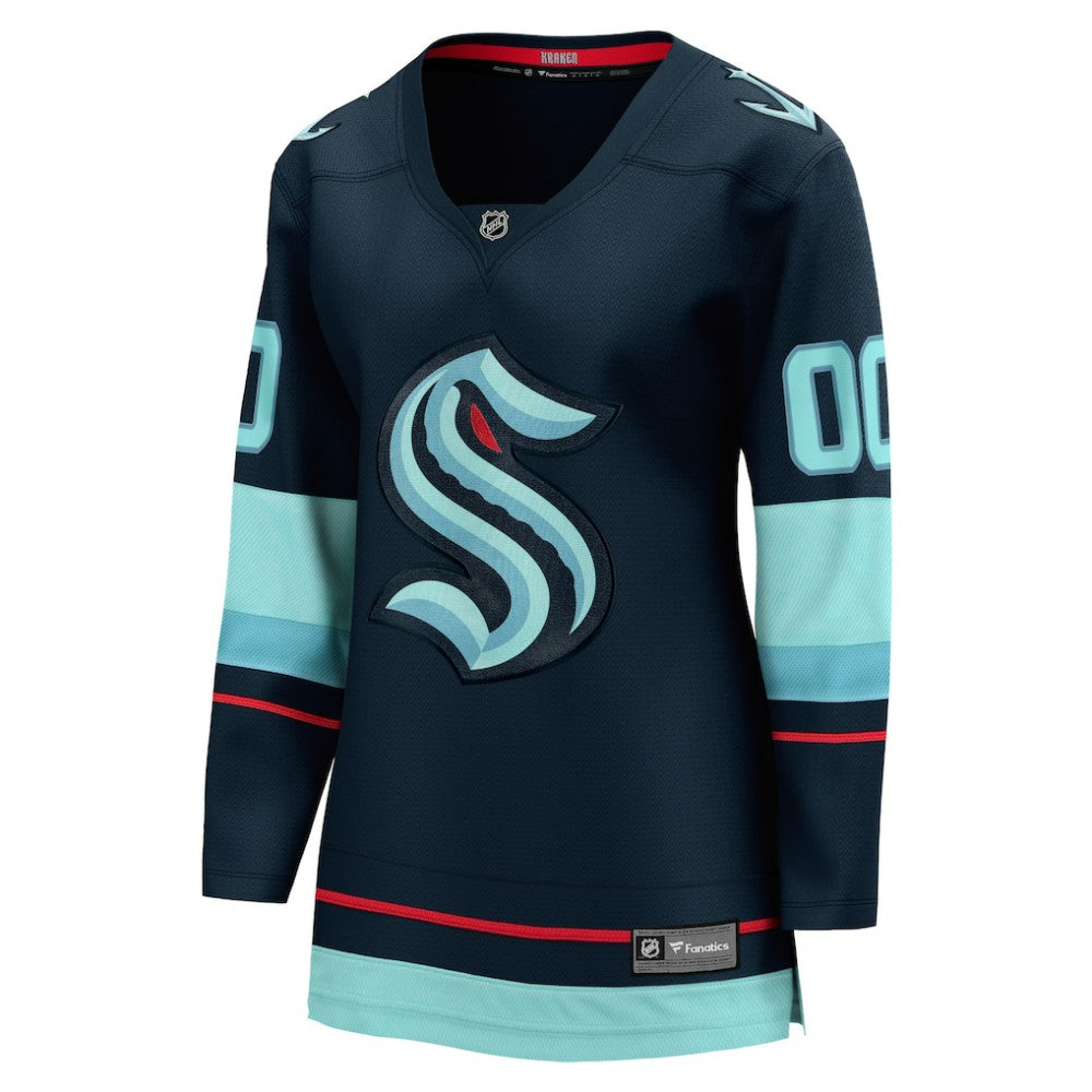 Seattle Kraken Fanatics Women's Home Breakaway Custom Jersey - Deep Sea Blue - NHL 4430645