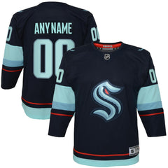 Seattle Kraken Youth Home Premier Custom Jersey - Navy - NHL 4430647