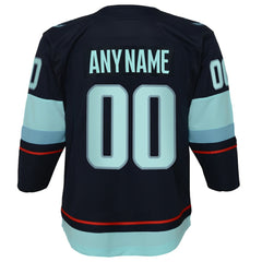 Seattle Kraken Youth Home Premier Custom Jersey - Navy - NHL 4430647