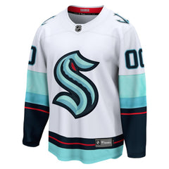 Seattle Kraken Fanatics Away Breakaway Custom Jersey - White - NHL 4430652