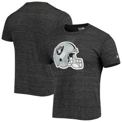 Las Vegas Raiders New Era Helmet Logo Tri-Blend T-Shirt Black