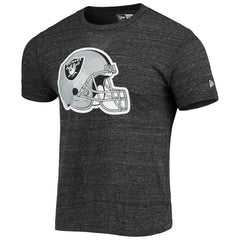 Las Vegas Raiders New Era Helmet Logo Tri-Blend T-Shirt Black