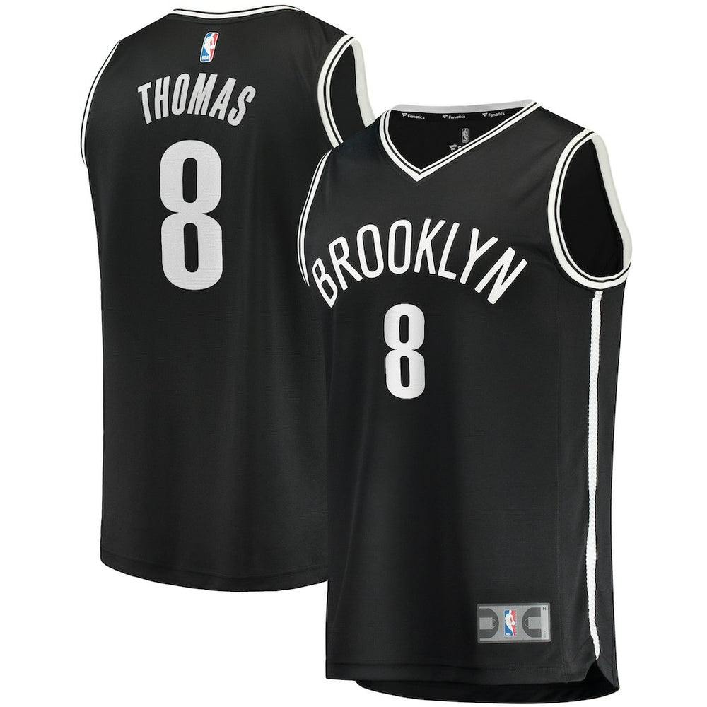 Cam Thomas Brooklyn Nets 2021 NBA Draft First Round Pick Fast Break Replica Jersey Black Icon Edition | Fanatics for sale
