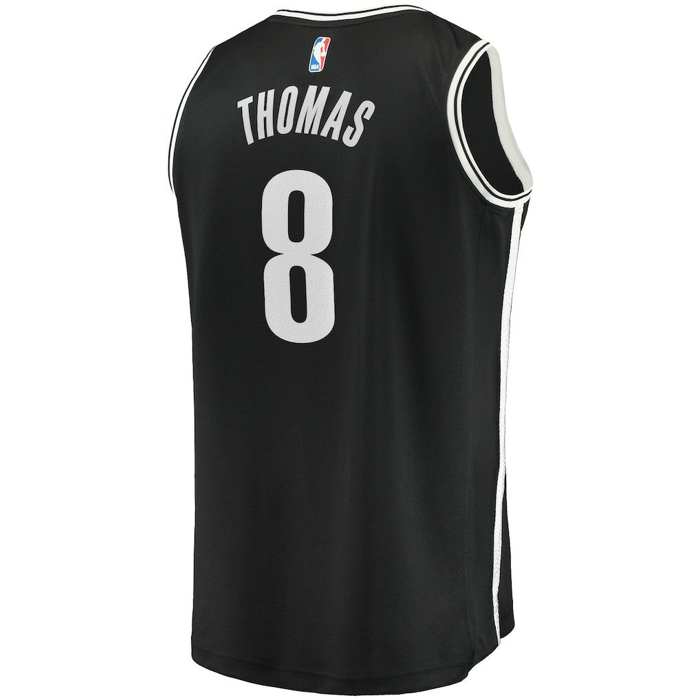 Cam Thomas Brooklyn Nets 2021 NBA Draft First Round Pick Fast Break Replica Jersey Black Icon Edition | Fanatics for sale