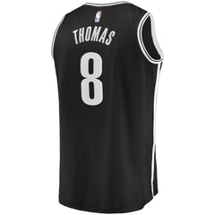 Cam Thomas Brooklyn Nets 2021 NBA Draft First Round Pick Fast Break Replica Jersey Black Icon Edition | Fanatics for sale