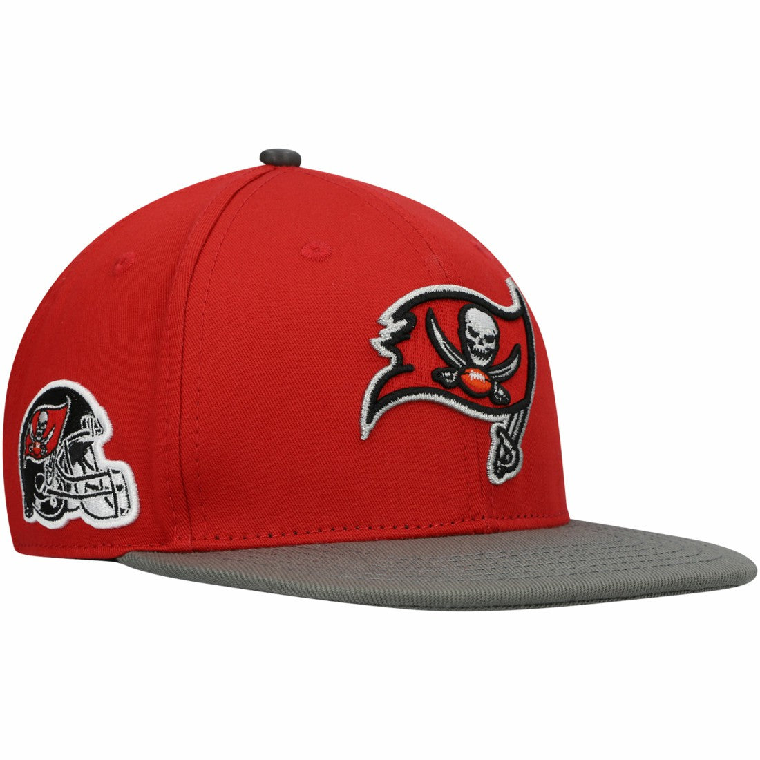 Tampa Bay Buccaneers Pro Standard 2Tone Snapback Hat Red/Pewter