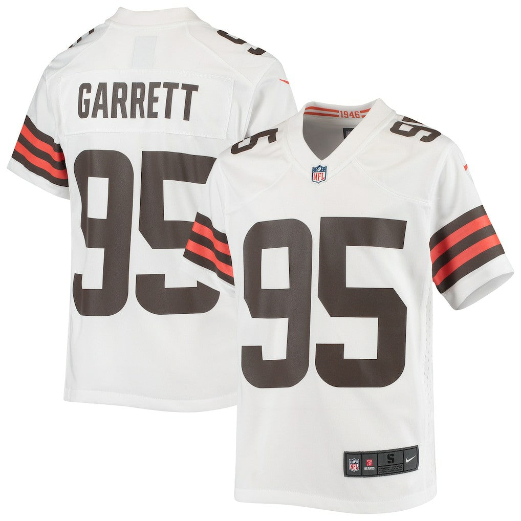 Nike Myles Garrett Cleveland Browns Youth Game Jersey White