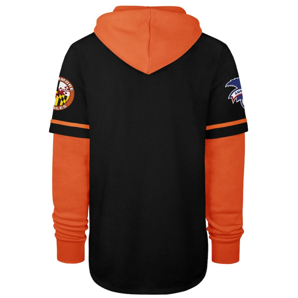 Baltimore Orioles '47 Trifecta Shortstop Pullover Hoodie - Black - 47 brand Online