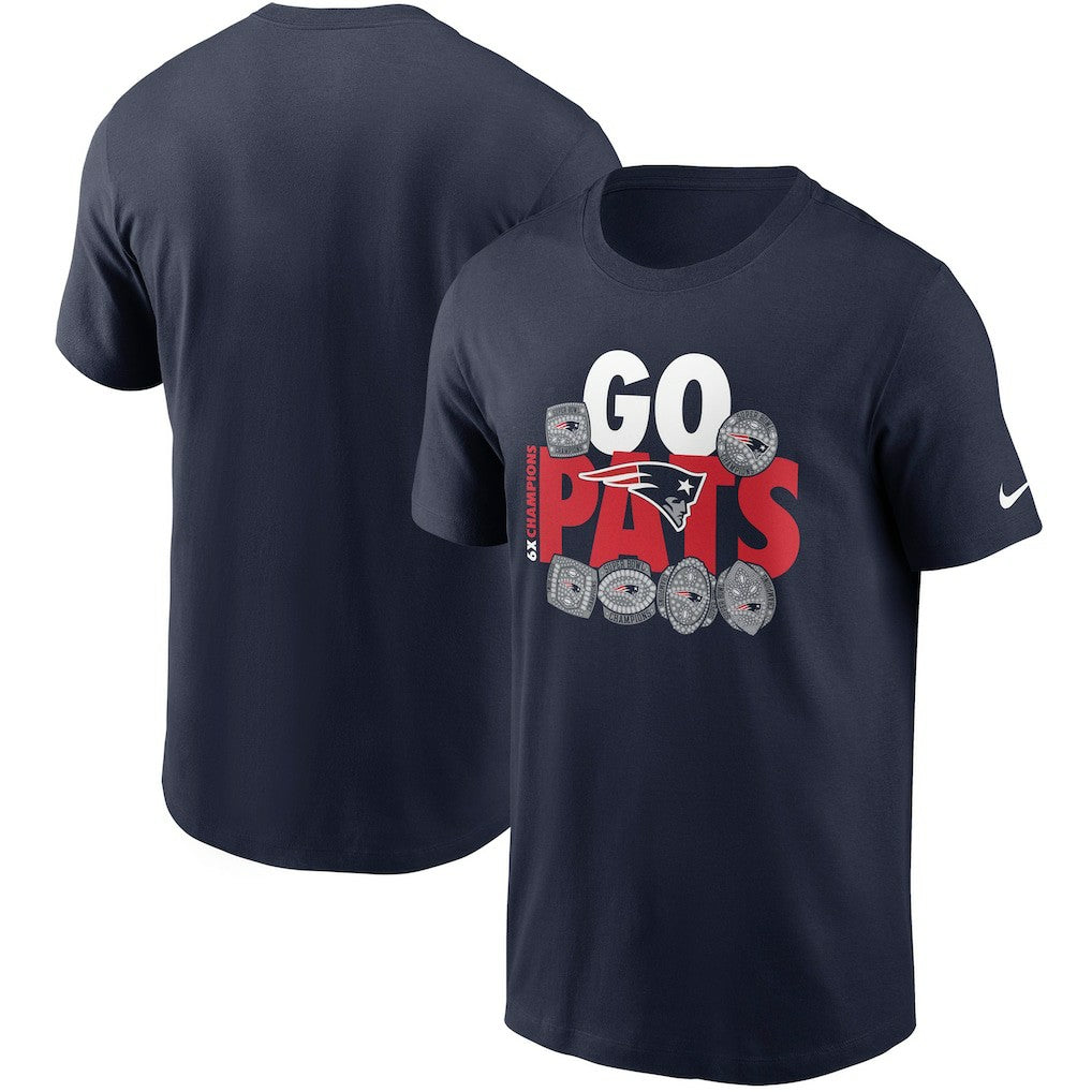 Nike New England Patriots Hometown Collection 6x T-Shirt Navy