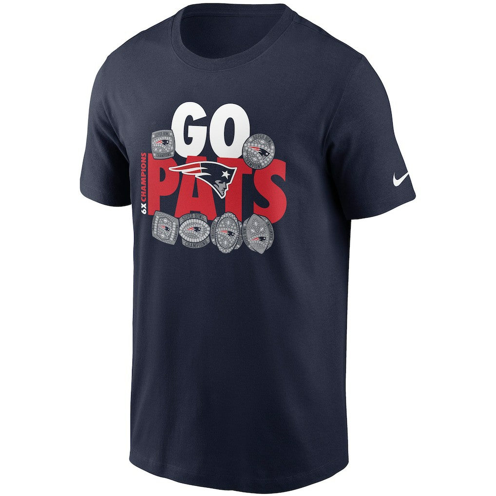 Nike New England Patriots Hometown Collection 6x T-Shirt Navy