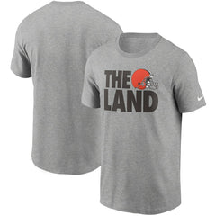 Nike Cleveland Browns Hometown Collection The Land T-Shirt Heathered Gray