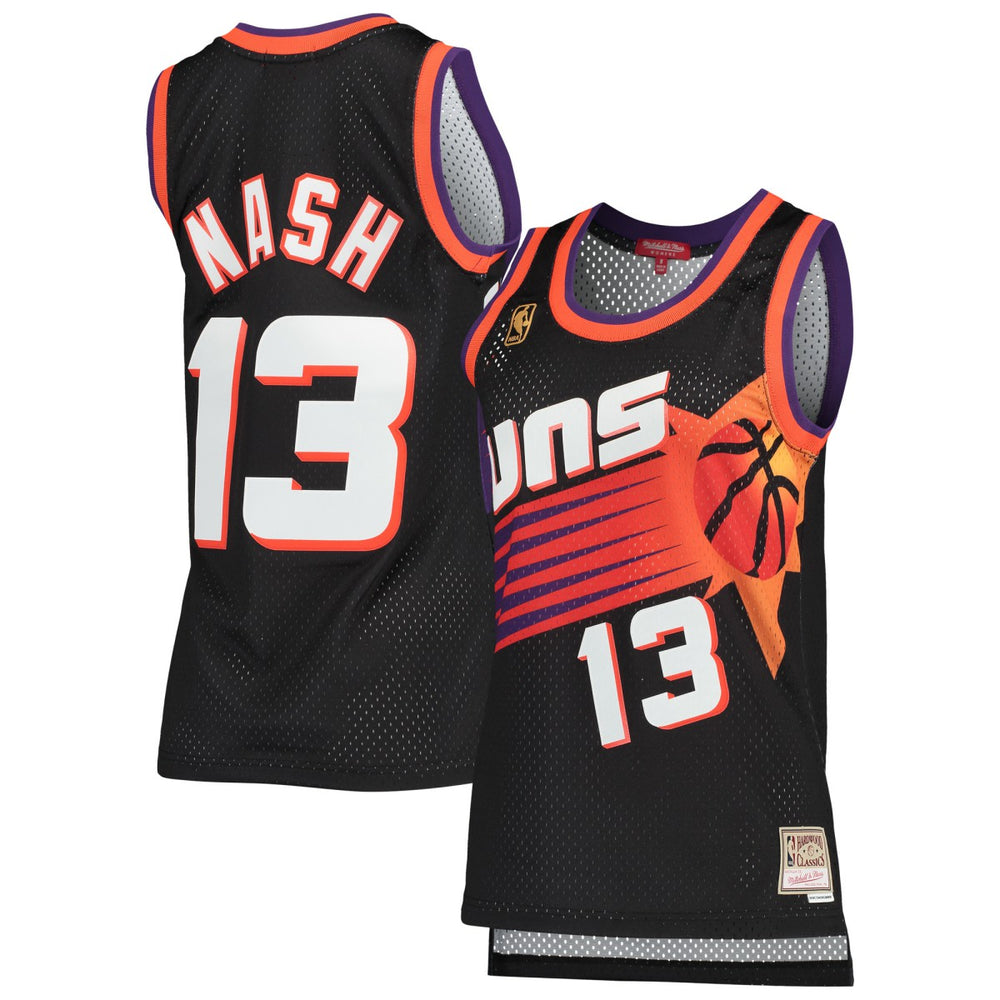 Steve Nash Phoenix Suns Women's Hardwood Classics Swingman Jersey Black | Mitchell & Ness US