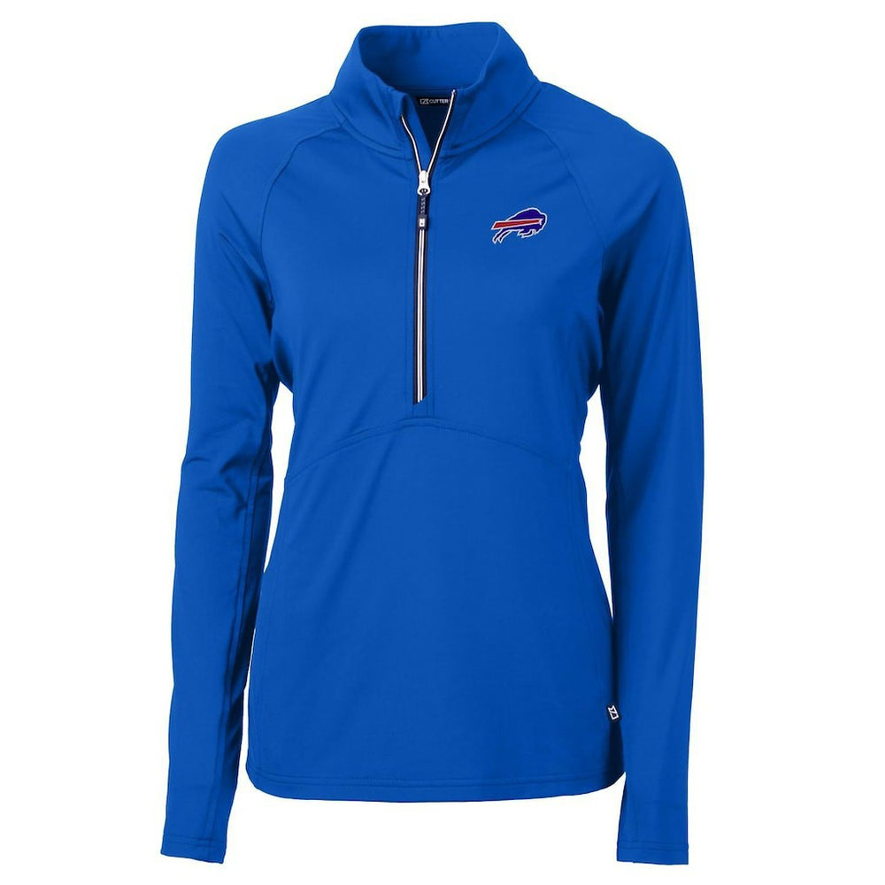 Buffalo Bills Cutter & Buck Women's Adapt Eco Knit Half-Zip Pullover Jacket Royal