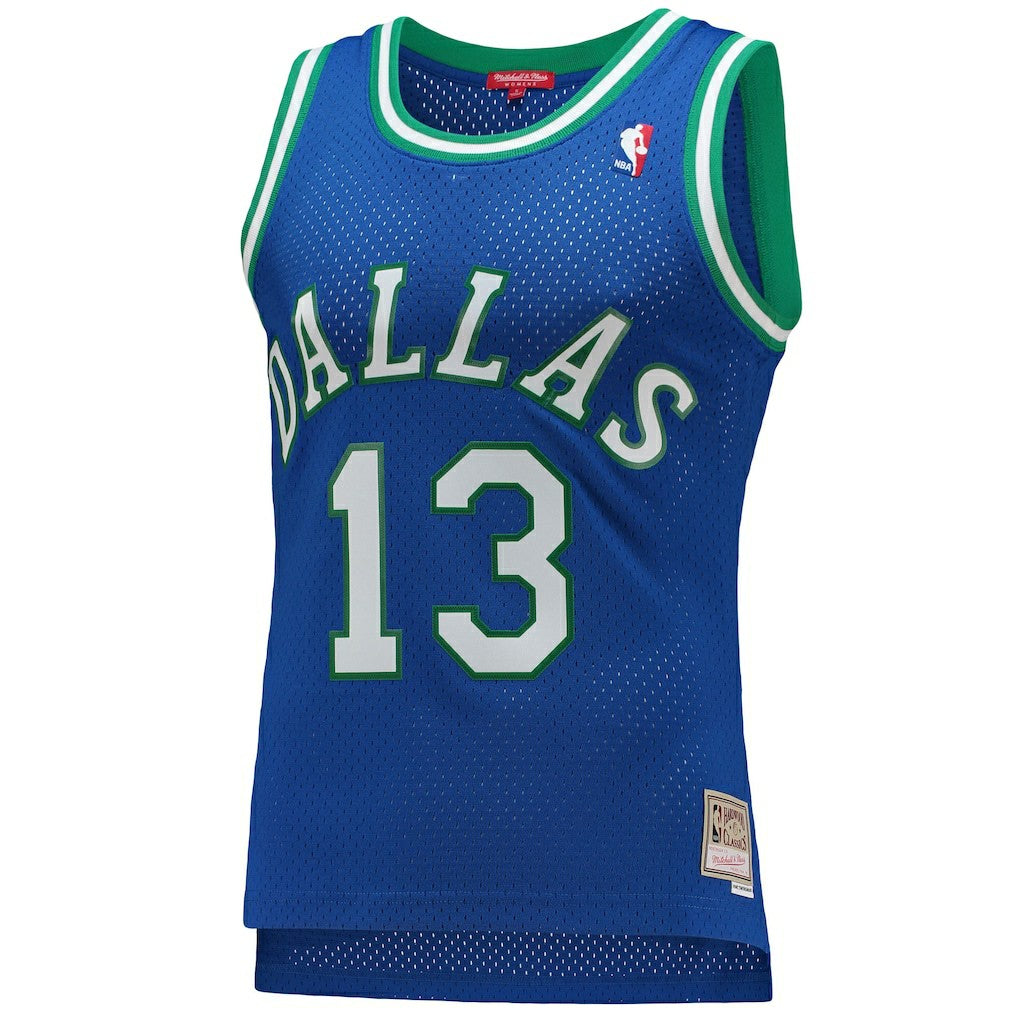 Steve Nash Dallas Mavericks Women's 1998/99 Hardwood Classics Swingman Jersey for sale Blue | Mitchell & Ness online