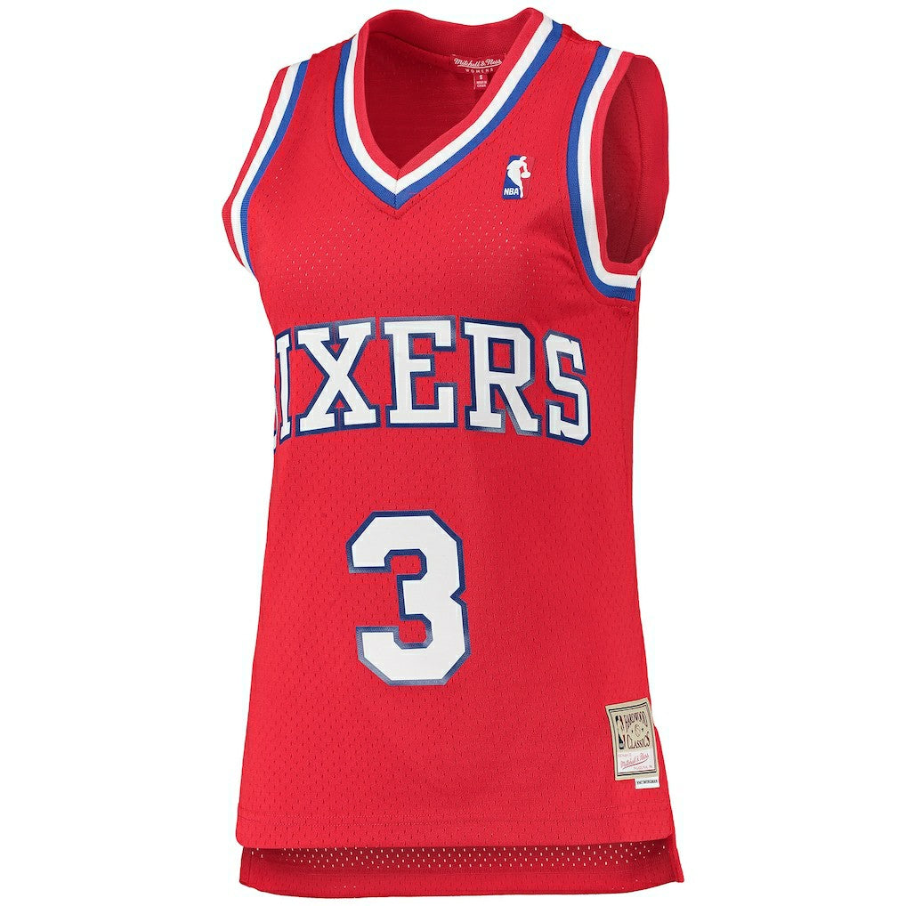 Allen Iverson Philadelphia 76ers Women's 2002/03 Hardwood Classics Swingman Jersey Red | Mitchell & Ness outlet