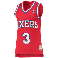 Allen Iverson Philadelphia 76ers Women's 2002/03 Hardwood Classics Swingman Jersey Red | Mitchell & Ness outlet