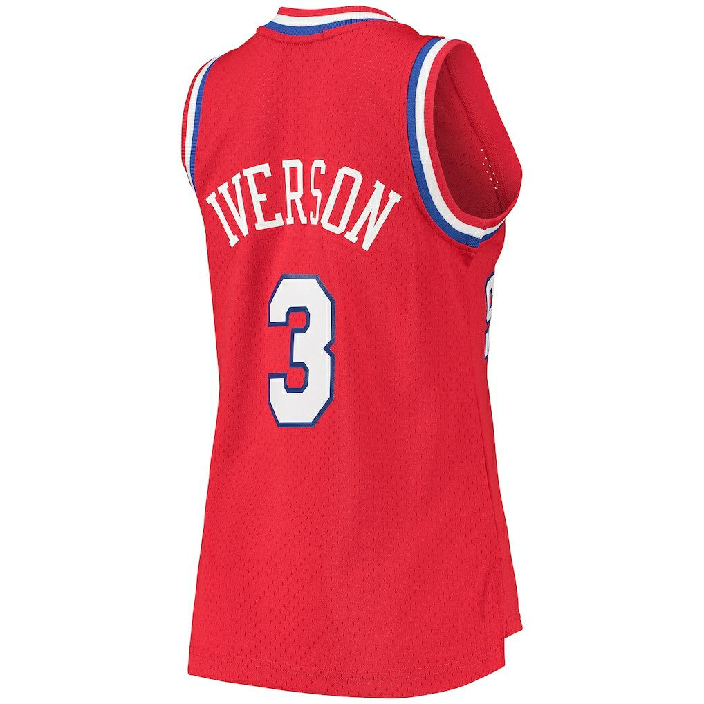 Allen Iverson Philadelphia 76ers Women's 2002/03 Hardwood Classics Swingman Jersey Red | Mitchell & Ness outlet