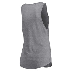 Dallas Mavericks Women's Quality Time Open Scoop Neck Tri-Blend Tank Top for sale Heathered Gray | Fanatics for sale