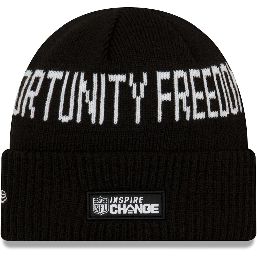 Cleveland Browns New Era Team Social Justice Cuffed Knit Hat Black