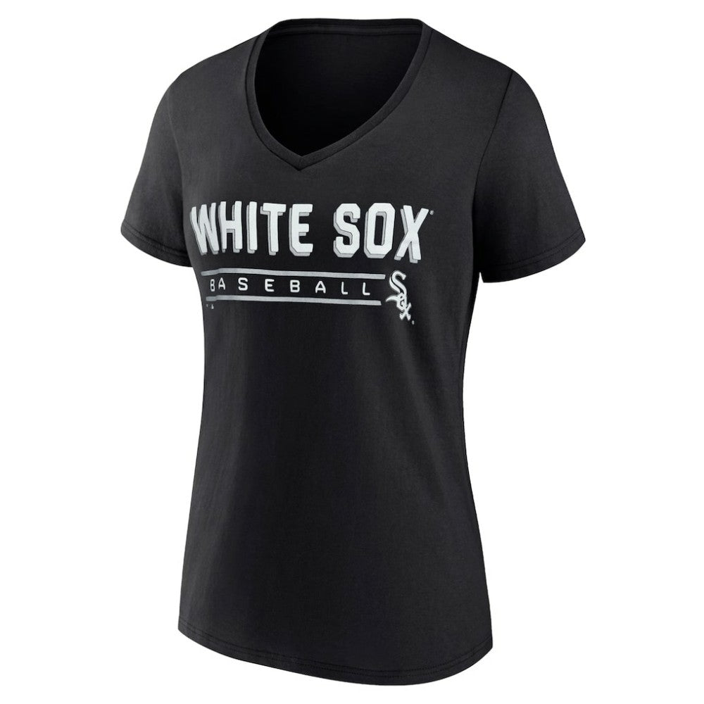 Chicago White Sox Fanatics Women's One & Only V-Neck T-Shirt - Black - Fanatics on Sale