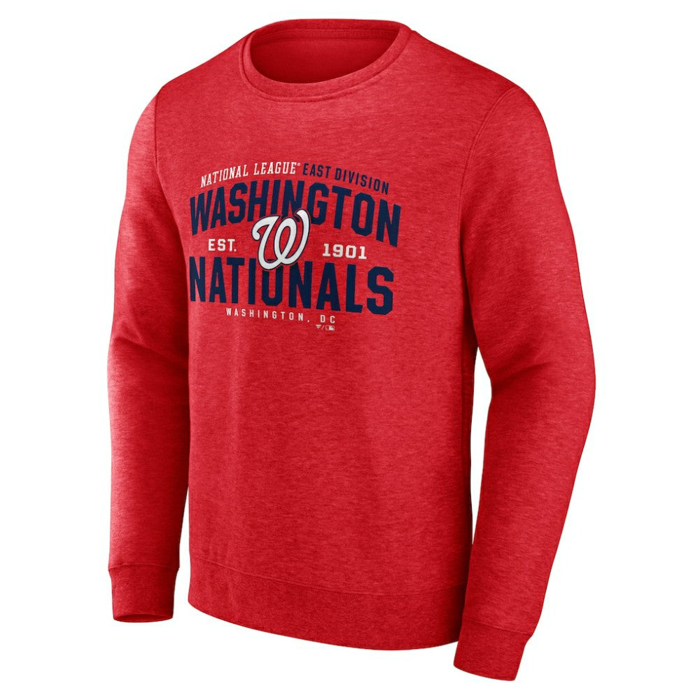 Washington Nationals Fanatics Classic Move Pullover Sweatshirt - Heathered Red - Fanatics Online