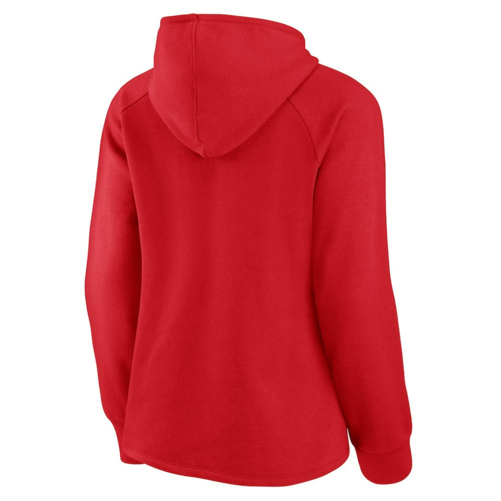 Washington Nationals Fanatics Women's Perfect Play Raglan Pullover Hoodie - Red - Fanatics Online