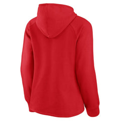 Washington Nationals Fanatics Women's Perfect Play Raglan Pullover Hoodie - Red - Fanatics Online