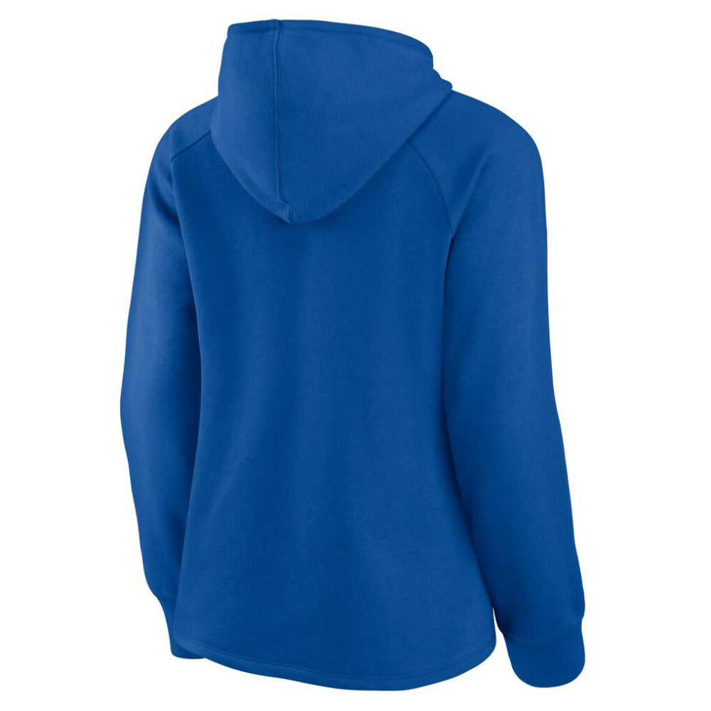 Chicago Cubs Fanatics Women's Perfect Play Raglan Pullover Hoodie - Royal - Fanatics Lifestyle