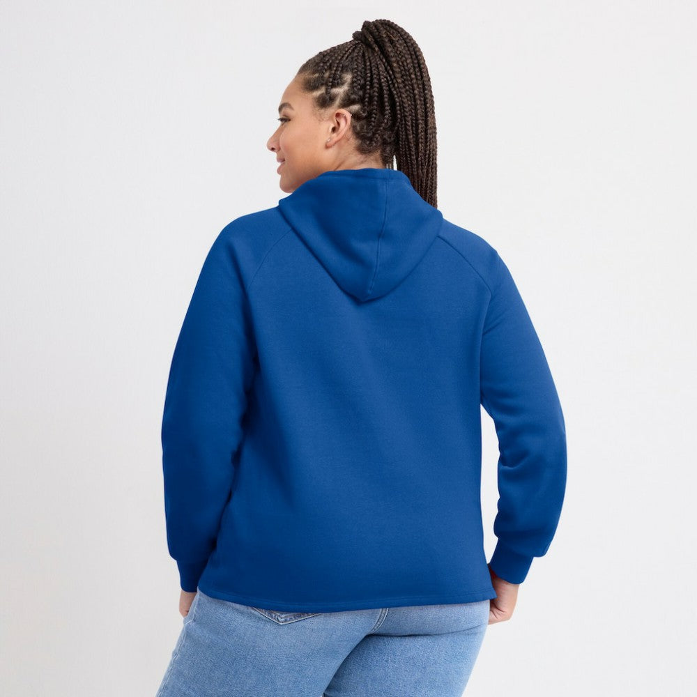 Chicago Cubs Fanatics Women's Perfect Play Raglan Pullover Hoodie - Royal - Fanatics Lifestyle