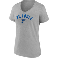 St. Louis Blues Fanatics Women's Parent 2-Pack V-Neck T-Shirt Set - Blue/Heathered Gray - NHL 4444026