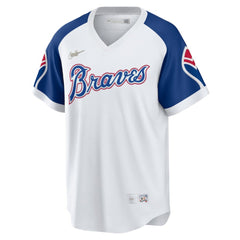 Hank Aaron Atlanta Braves Nike Home Cooperstown Collection Player Jersey - White - Nike Lifestyle