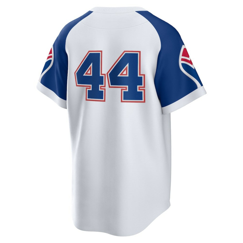 Hank Aaron Atlanta Braves Nike Home Cooperstown Collection Player Jersey - White - Nike Lifestyle