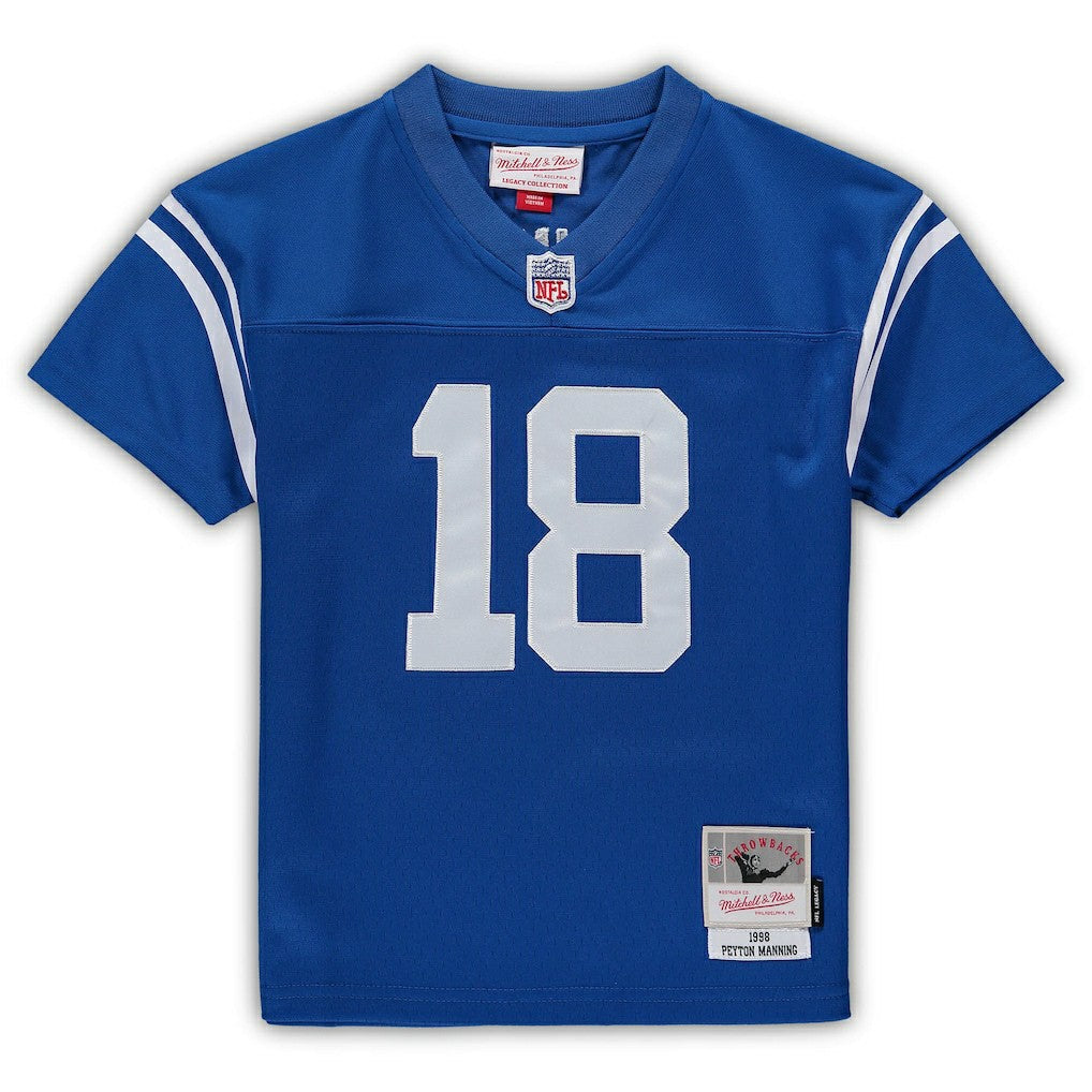 Mitchell & Ness Peyton Manning Indianapolis Colts Male Preschool Retired Legacy Jersey Royal